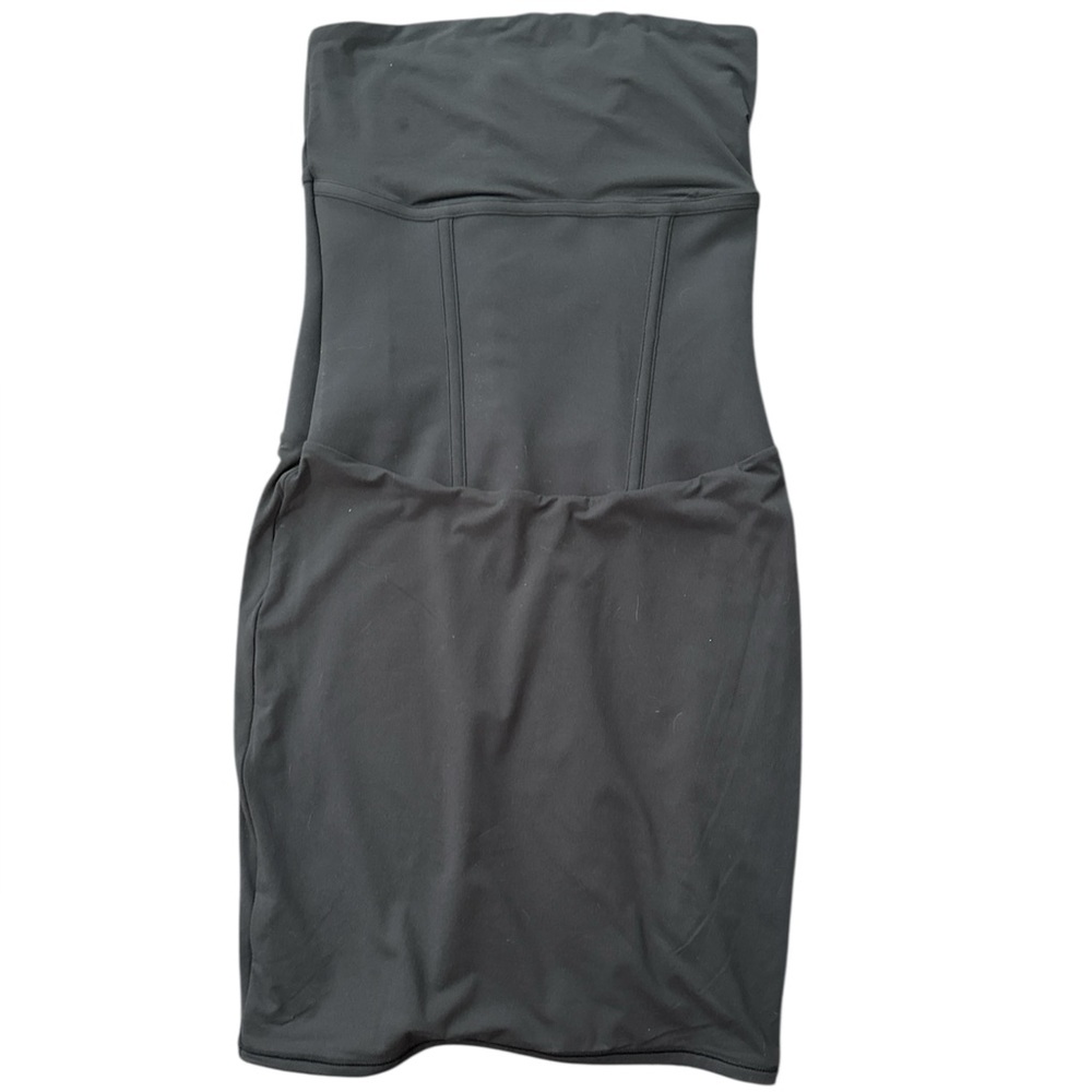 SKIMS Fits Everybody Corset Mini Tube Dress, Onyx, Size Small